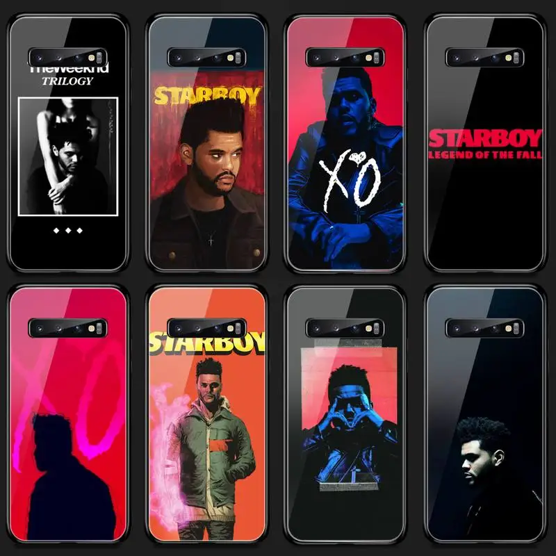 

The Weeknd Starboy Pop Singer Phone Case Tempered Glass For Samsung S20 Plus S7 S8 S9 S10E Plus Note 8 9 10 Plus A7 2018
