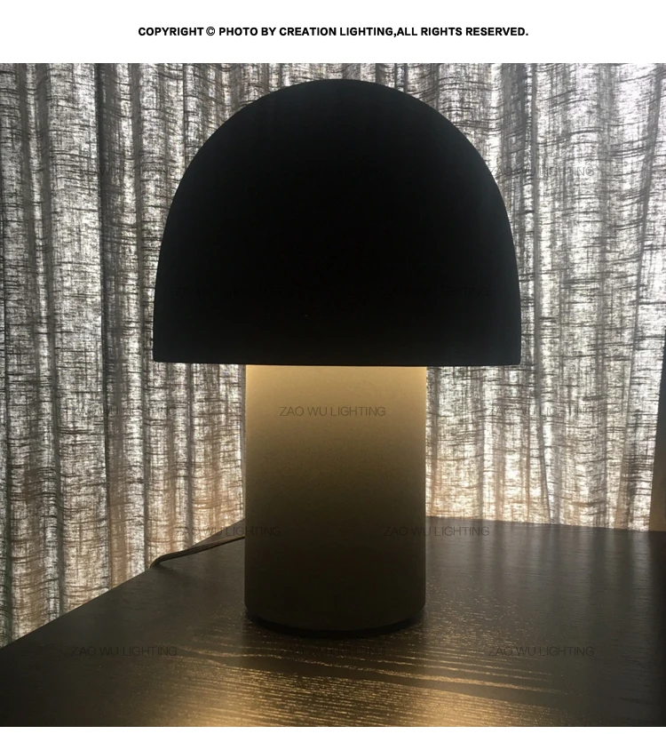 

Nordic ins simple living room bedroom bedside porch home study reading creative personality LED mushroom table lamp