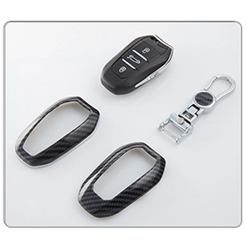 

1Pcs Car Carbon Fiber Key Case for Dongfeng Peugeot 408/508/4008/5008For Dongfeng Citroen DS / C4L / C5 Car Special Key Case