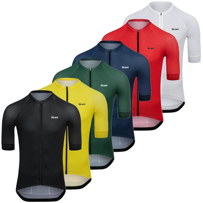 

Gicaer Short Sleeve Bike Jersey Tops Men Summer Cycling Shirts Breathable Quick-dry Mountain Bicycle Clothing