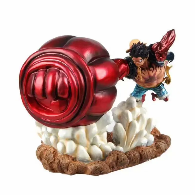 

Cartoon pirate king GK great ape King gun four gear Luffy re painted into four block Luffy big hand box