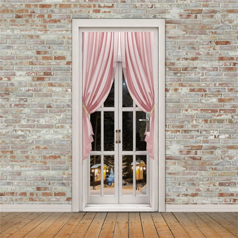 

2 шт./компл. окна светильник двери холодильника Стикеры самоклеющиеся Настенная Наклейка