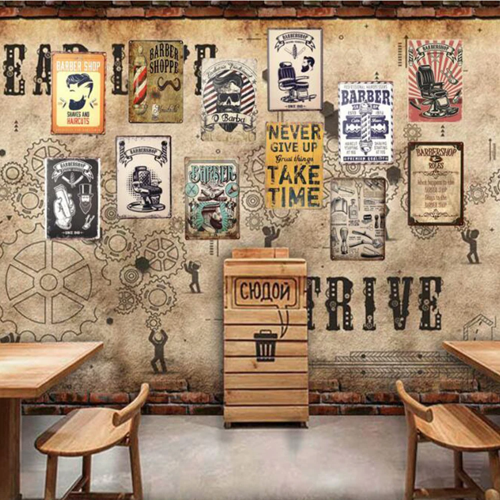 

Retro Poster for Barber Shop Vintage Metal Tin Signs Plaque Barber Shop Wall Decoration Tinplate 20x30cm
