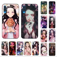 yinuoda demon slayer nezuko anime phone case for samsung a51 01 50 71 21s 70 10 31 40 30 20e 11 a7 2018