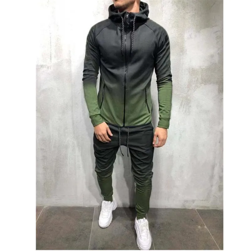 Новинка 2019 стильные спортивные костюмы и штаны осенние мужские на молнии с