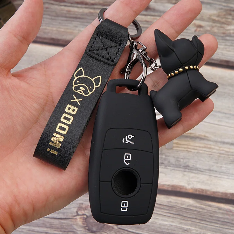Силиконовый защитный чехол брелок для ключей Mercedes Benz S E Class W213 2018 2019 2020|key fob