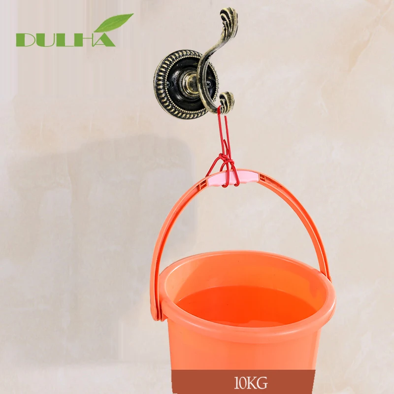 

Luxury Bronze Metal Wall Decor Hanger Robe Hooks Coat Clothes Towel Rack Hanging For Door Kitchen Bathroom Equipment Accessories