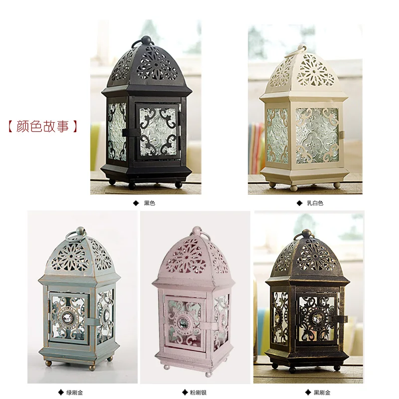 Подсвечник из кованого железа романтический маленький подсвечник гламурный