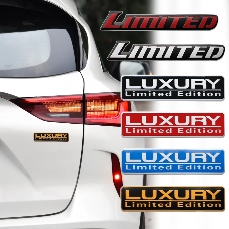 Роскошная эмблема ограниченного выпуска из алюминиевого сплава наклейки