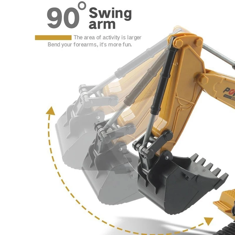 Радиоуправляемый экскаватор 1/24G модель гусеницы трактора Инженерная машина