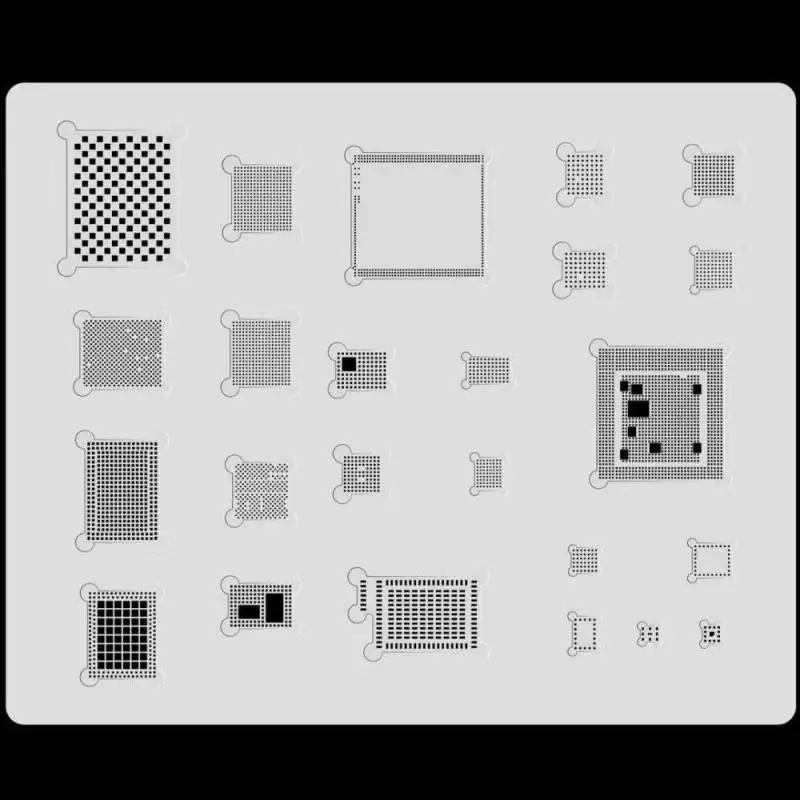 MJ 3D Стальной BGA трафарет набор для iphone XS MAX XR 11 pro max 8 7 6s 6 CPU A10 A11 A12 A13/RAM/power/WiFi/U2 IC