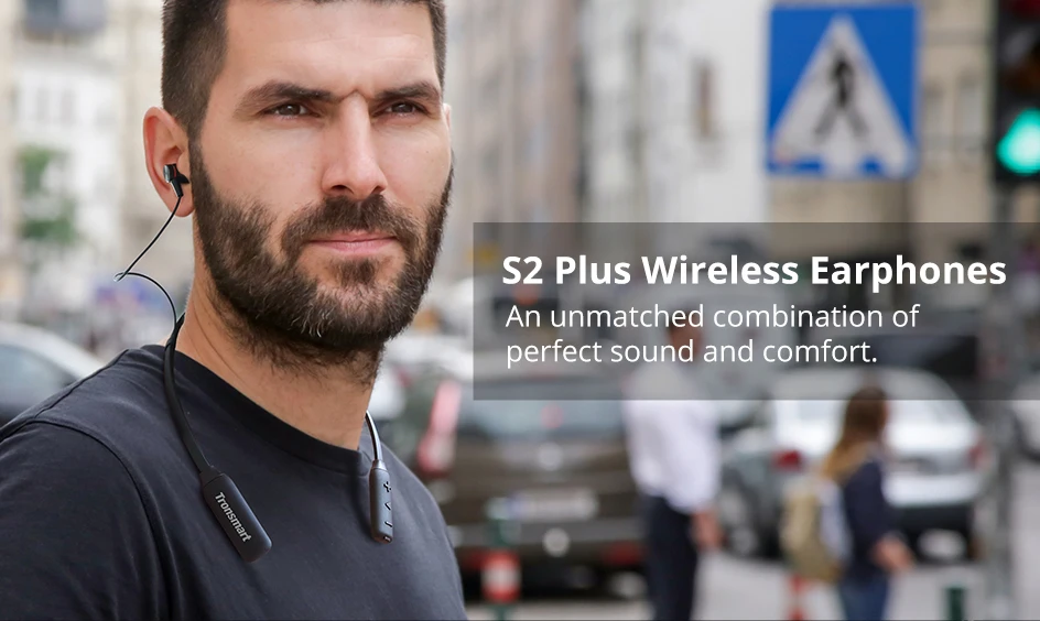 Обновленный Tronsmart S2 Plus Bluetooth 5,0 наушники с чип Qualcomm глубокий бас Голосовое управление беспроводная гарнитура для iOS Android