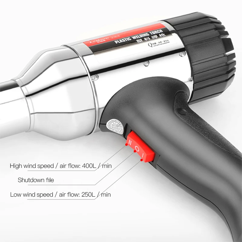 Высокомощный тепловой пистолет AIRAJ, бытовой Регулируемый инструмент для сварки пластиковых труб, холодного и горячего воздуха от AliExpress RU&CIS NEW