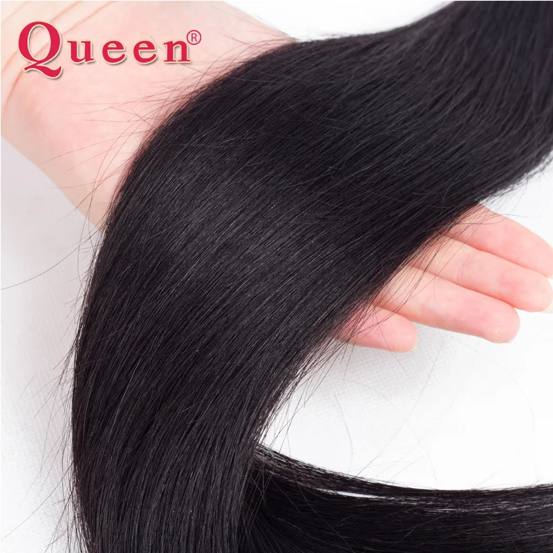 Продукты для волос Queen бразильские пучки прямых и волнистых Remy натуральных с