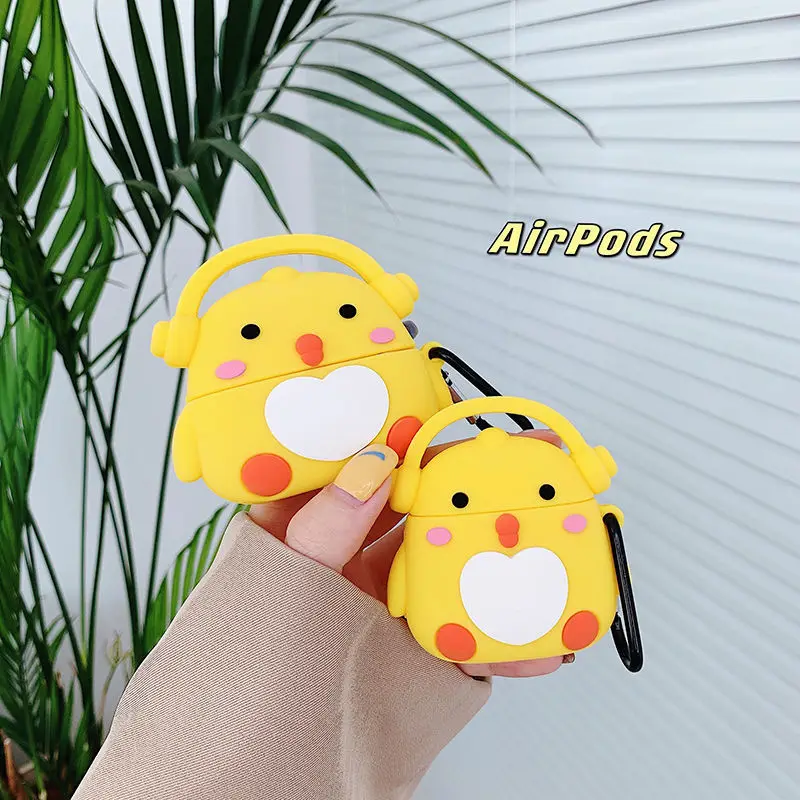 

Creative Music Chick Case for Airpods 1 2 Protective Sleeve for Airpods Pro Wireless Bluetooth Headset Shell Silicone Soft Shell