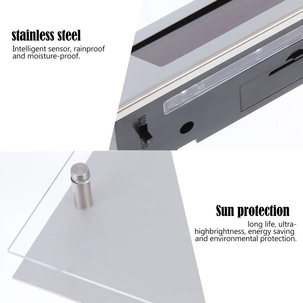 

1pc Smart Sensor Solar House Number Lamp Professional LED Lighting Door Sign