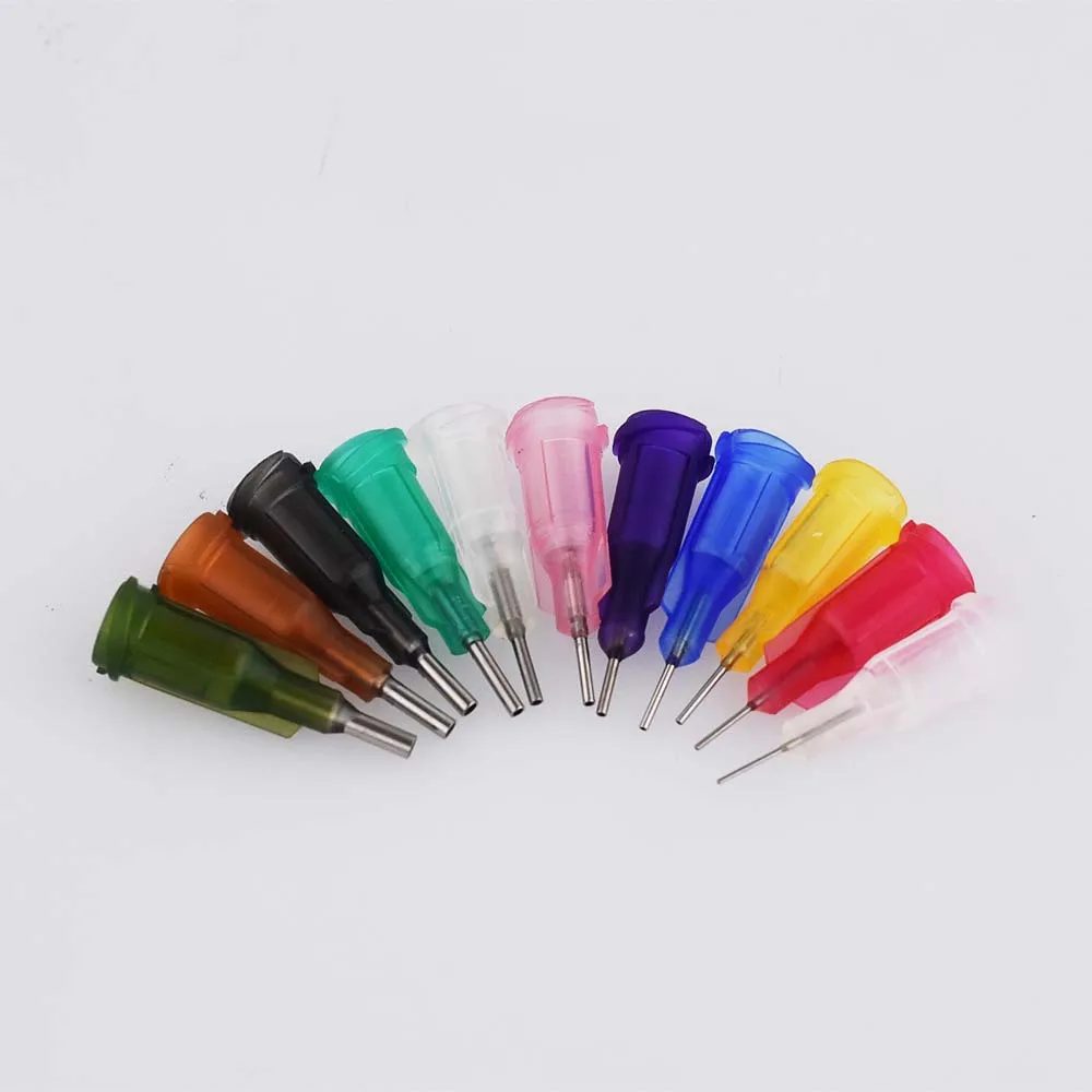 14G-27G W/ISO стандартные дозирующие иглы PP luer lock hub 0,25 дюйма Длина трубки точность S. S. Распределить тупые концы