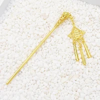 bohemian national style new trendy gold hairstick flower pendant tassel all kinds of hair accessories for woman jewelry