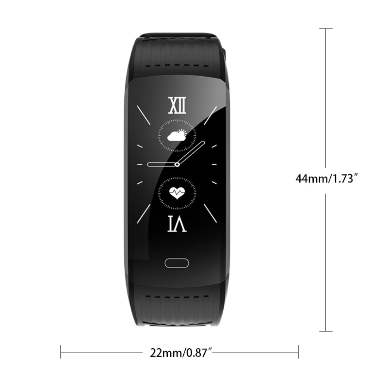 Waterproof Smart Bracelet with Heart Rate Monitor, Color Screen Music Control with  Calorie Counter, Call & SNS Reminder
