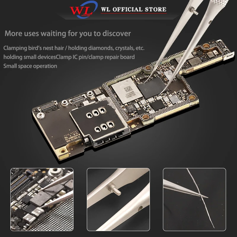 WL точный ремонт телефона воздушная линия Пинцет для отпечатков пальцев зажим