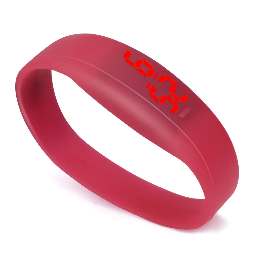 Модные Для мужчин женщин Повседневное спортивный браслет часы Белый