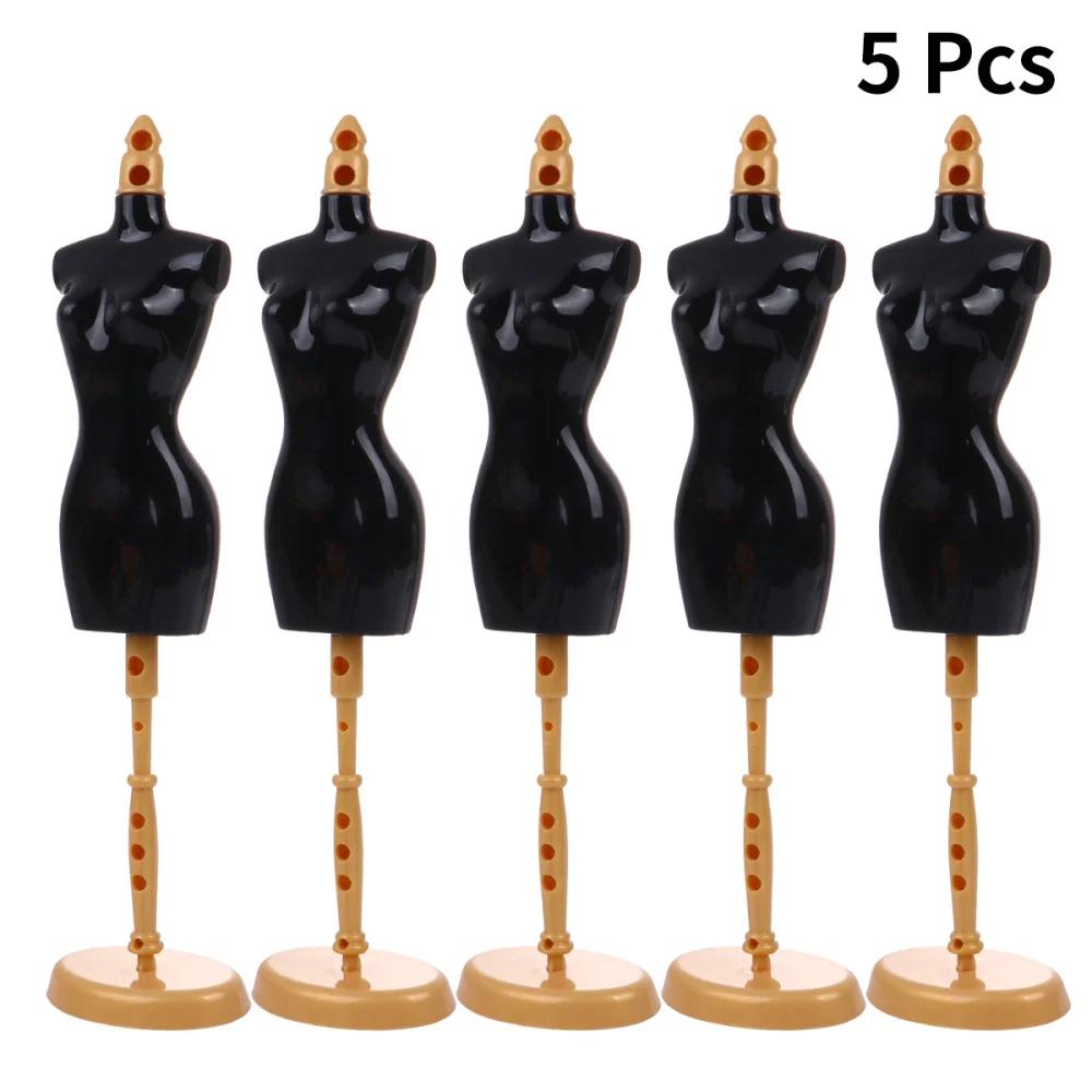 

1 Set 5Pcs Doll Dress Form Cloth Stand Mannequin Stand Demountable Assembled Display Doll Model Cloth Supporter Holder (Stand fo