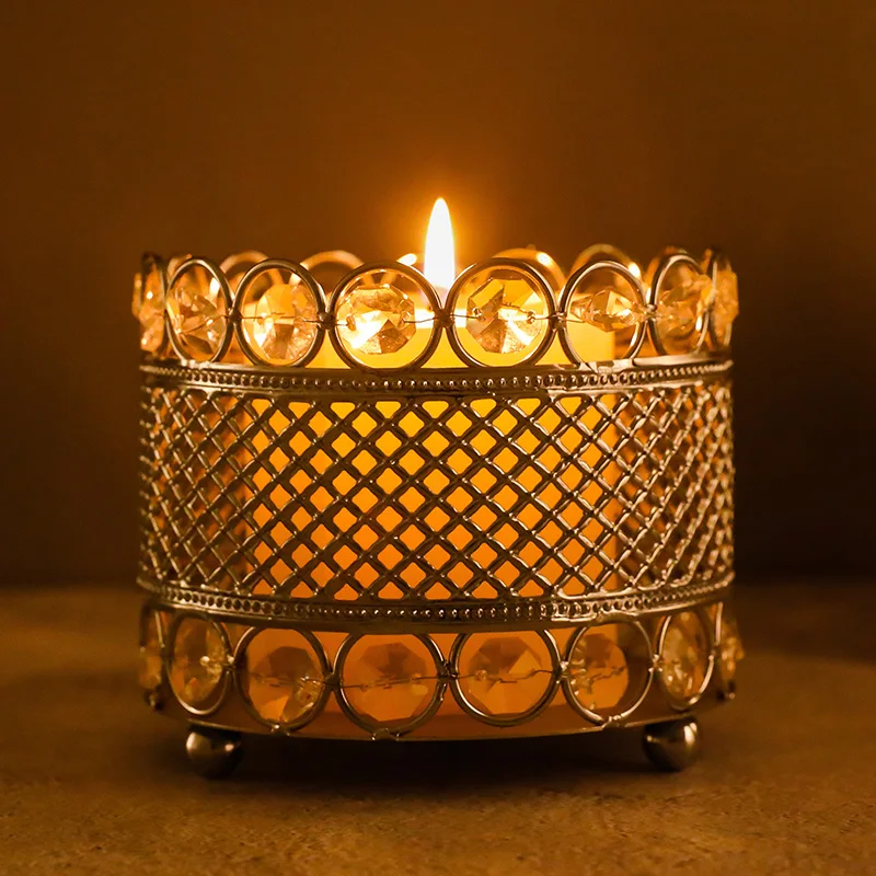 Европейский Хрустальный подсвечник для свечей свадебный стол Центральная