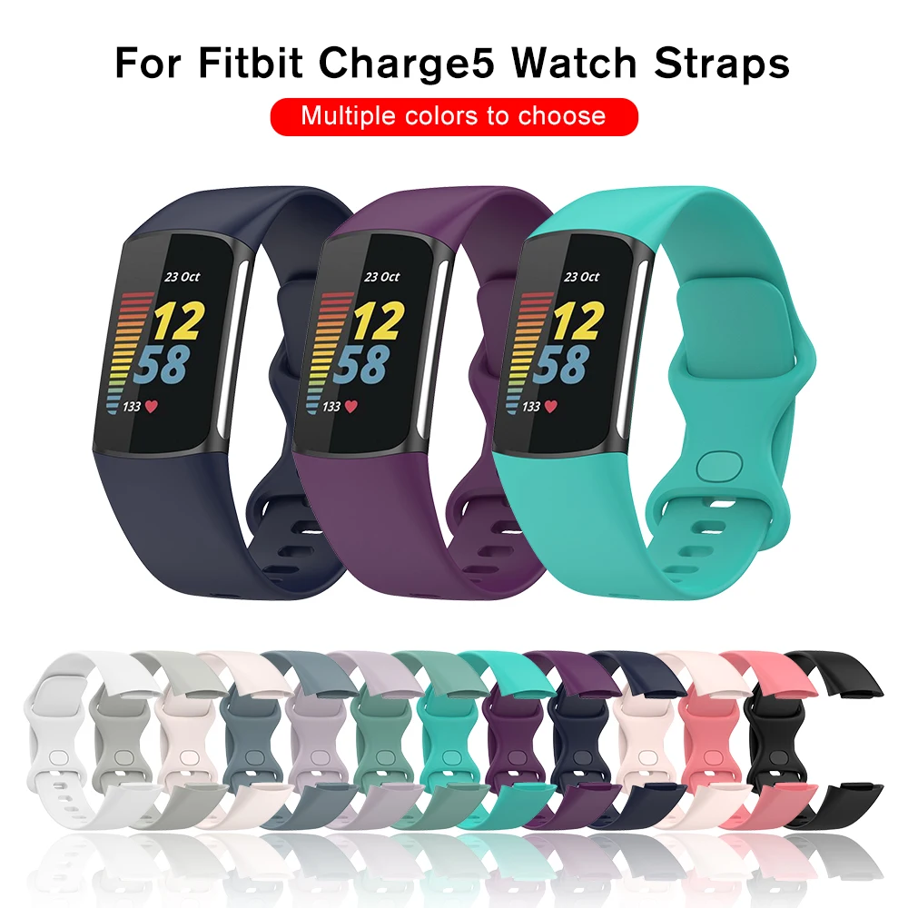 

Мягкий силиконовый умный ремешок для Fitbit Charge 5, ремешок для спортивных часов для Fitbit Charge 5, сменный Браслет для Fitbit Charge 5