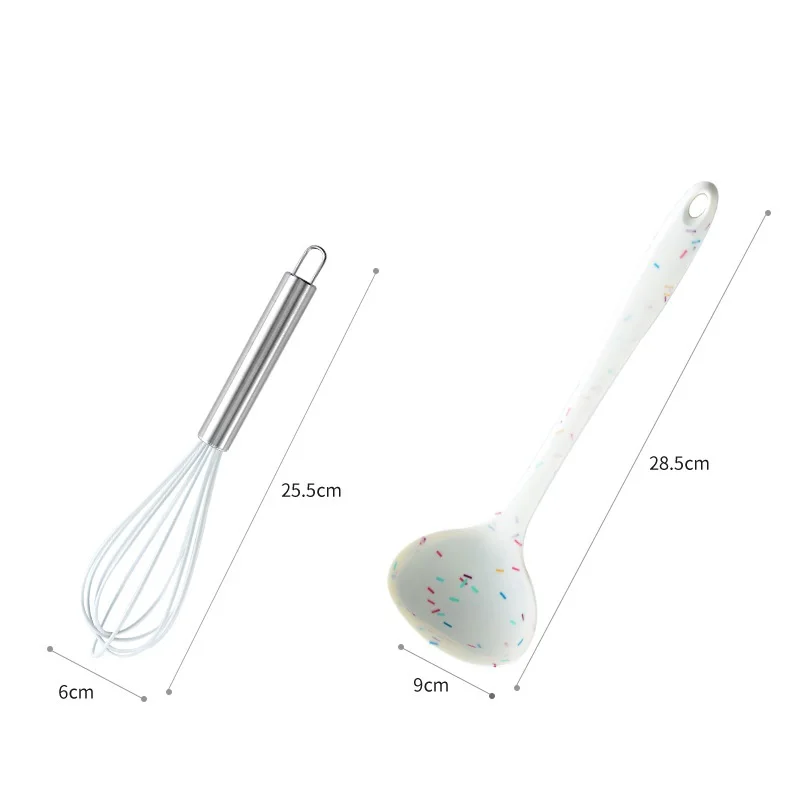 

10pcs/set Silicone Cooking Utensils Non-stick Kitchenware BPA Free Silicone Spatula Kitchen Cooking Tools Set