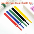 50 шт.компл. нейлон Волшебная кабельные стяжки многоразовые проводов, финишная мульти-Цвет Отделочный Инструмент кабель для передачи данных Мощность кабель 12*150 мм
