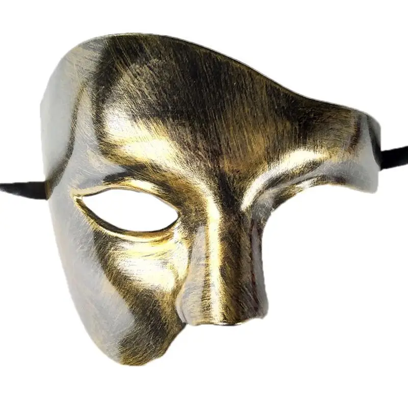 

PVC Steampunk Phantom Masquerade Cosplay Mask Half Face Carnival Costume Props