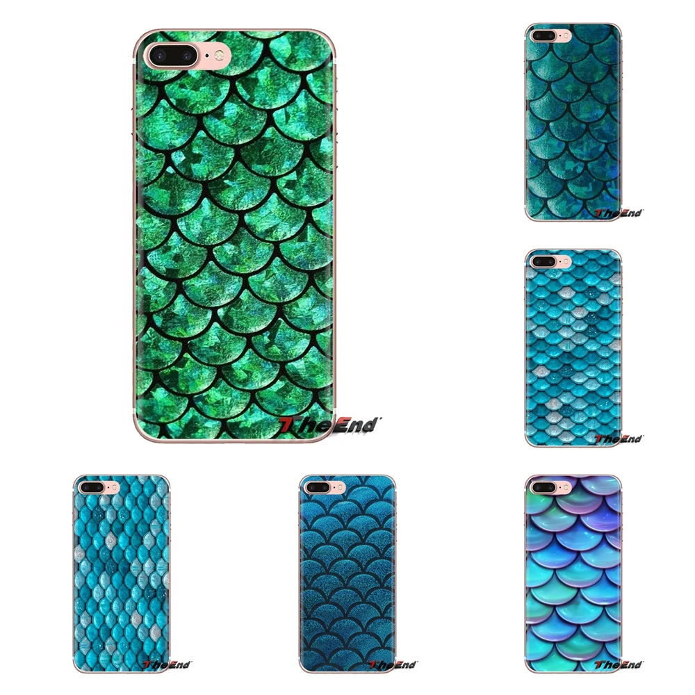 Прозрачный мягкий чехол светло-бирюзовый сверкающие весы для Samsung Galaxy J1 J2 J3 J4 J5 J6 J7