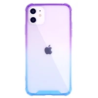 for iphone 11 pro max case xs x xr 8 7 6 6s plus soft rubber cover slim armor reinforced corner clear back gradation rainbow col