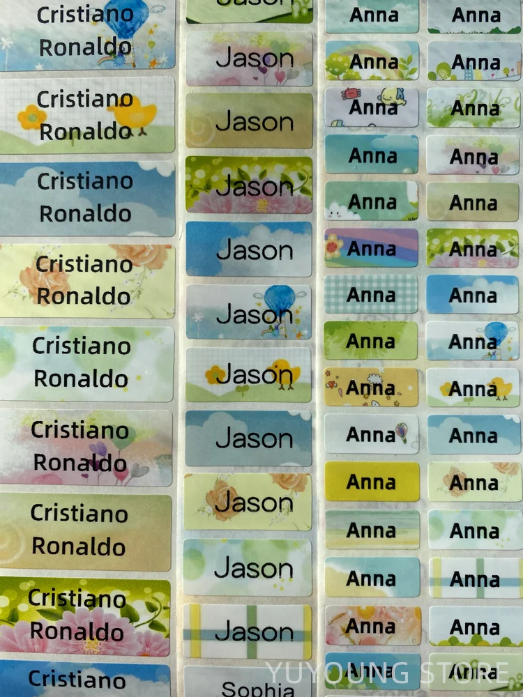 Наклейки с именем на заказ мультяшная наклейка водонепроницаемые