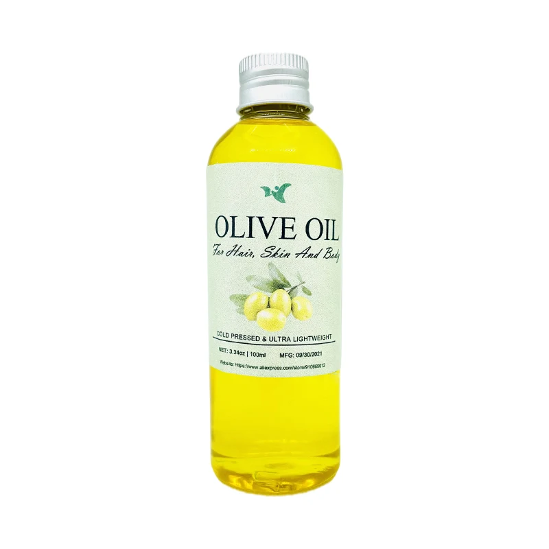 Рафинированное чистое оливковое масло, основа под масло, увлажняющее массажное масло для ухода за кожей, сырье для самостоятельной сборки, чистое натуральное растительное масло