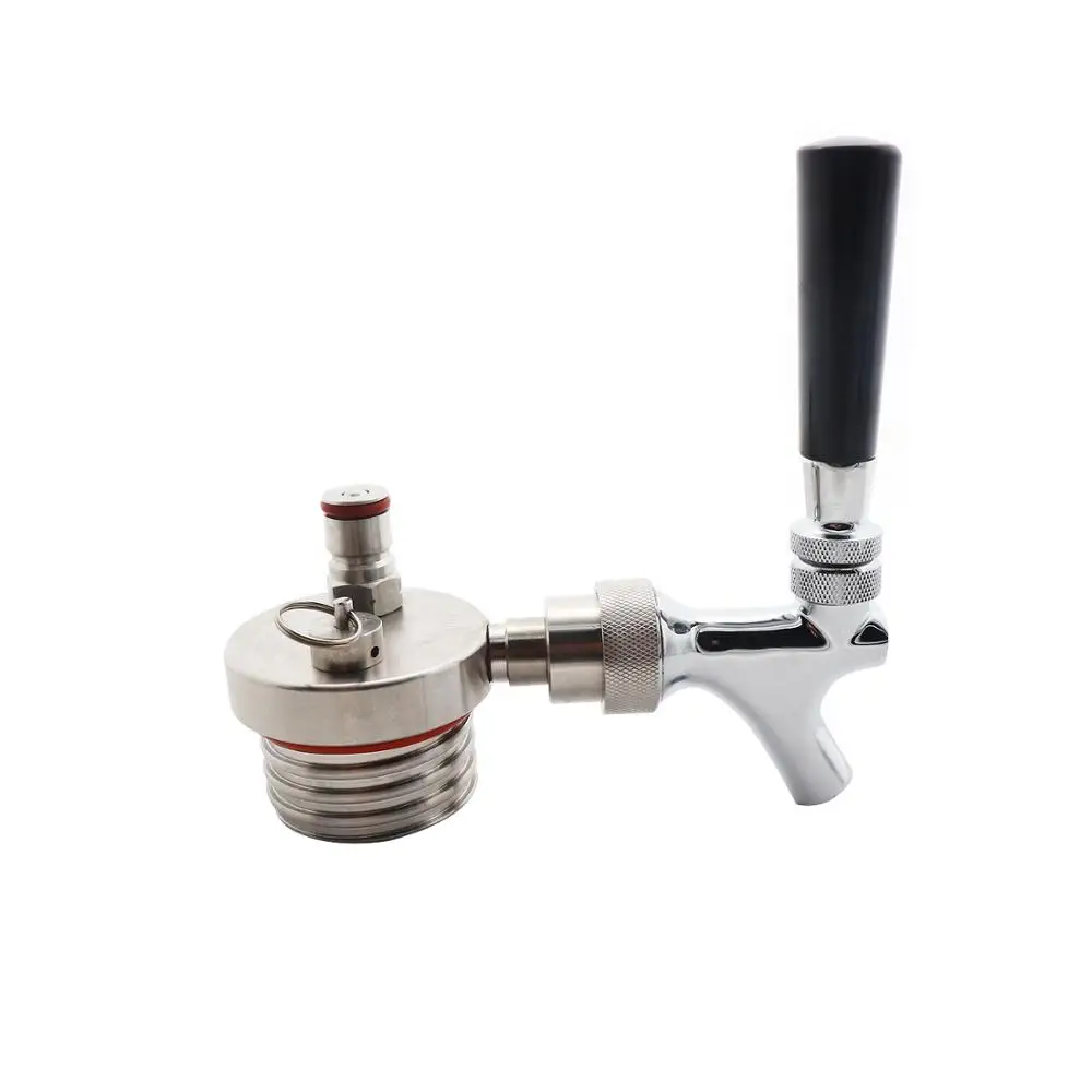 with faucet Бочонок для разливного пива копье системы для 2L 64oz двойной стены - Цвет: with faucet