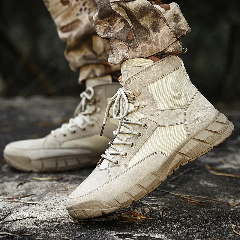 Уличные мужские походные ботинки водонепроницаемые дышащие тактические