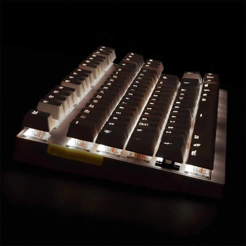 

MOTOSPEED 2.4GHz Wireless/USB Wired Mechanical Keyboard 87Keys Led Backlit Gaming Keyboard for Gaming and Typing