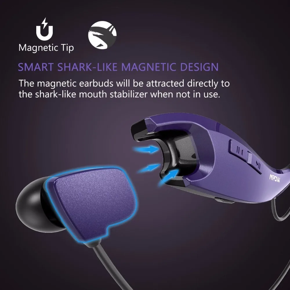 Оригинальный Mpow Спортивные Беспроводные наушники APT X Bluetooth сопротивление