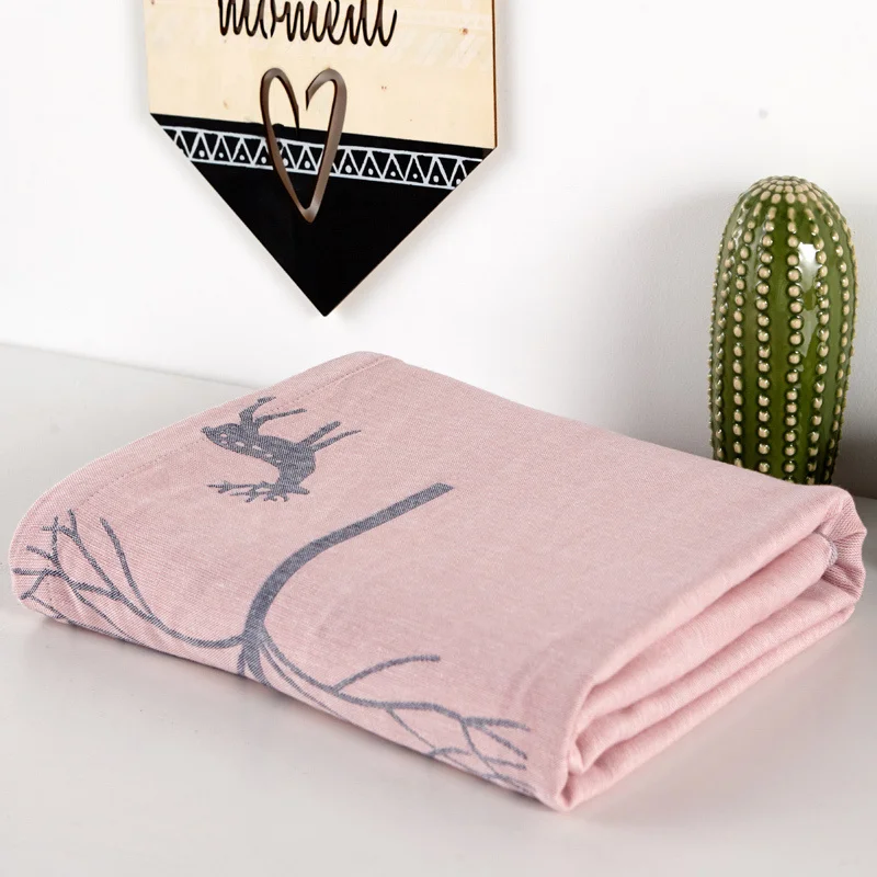Летнее тонкое дышащее хлопковое одеяло для взрослых и детей пледы кровати дивана
