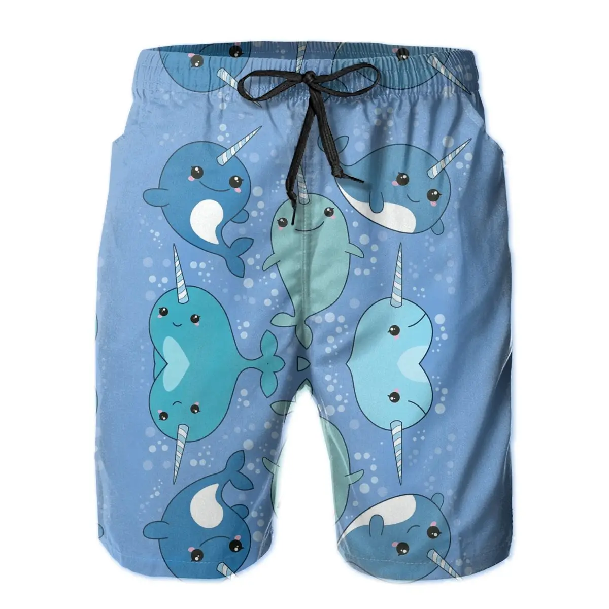 

R92 Sports Narwhal Pattern Short Breathable Quick Dry Humor Hawaii Pants