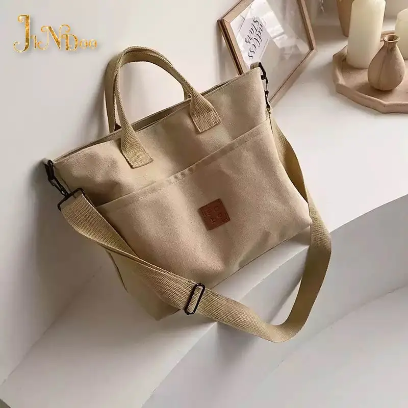 

Fashion Designer Women Crossbody Bags Ladies Casual Canvas Shoulder Handbags Female School Books Messenger Bags Large Totes