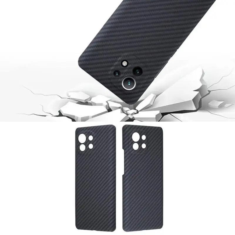 

1x Carbon Fiber Back Cover Case for xiaomi 11Bulletproof material Ultra-thin Anti-fall Shell