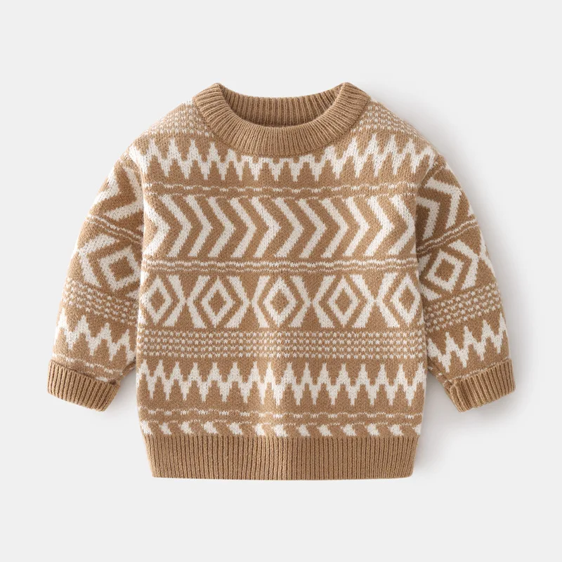 

Sweater Autumn Winter Girls Boys Coat 2021 Boy Fashion Stripes Pullovers Keep Warm Tops Baby Boys Girls Long Sleeve Sweaters Top