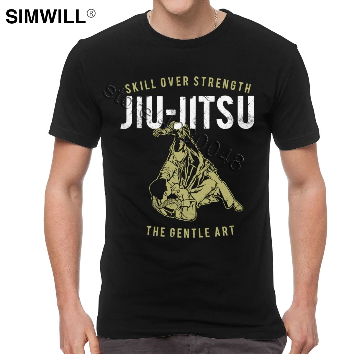 Винтаж Бразильское джиу джицу бразильское Jiu Jitsu (джиу джицу) футболки для мужчин