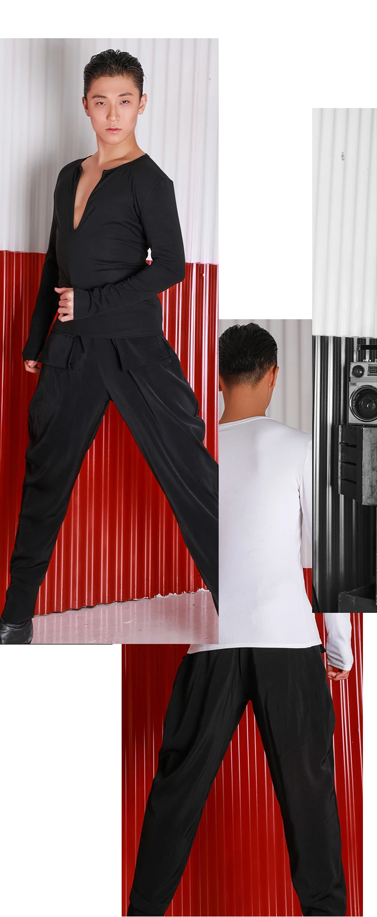 ZYM dance style карманные брюки# MSK02 Мужская одежда для латинских танцев эластичный пояс костюм брюки с карманом стандартный бальный танец