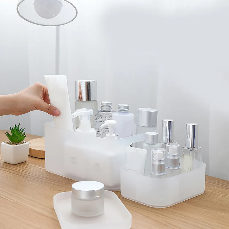 Настольный ящик для хранения Пластик коврик лоток косметическая коробка с