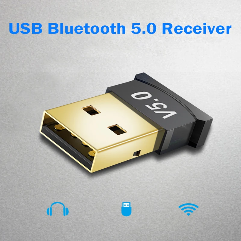 Фото Микро USB Bluetooth адаптер USB-ключ для динамика Aux ПК Компьютерная мышь приемник 5 0