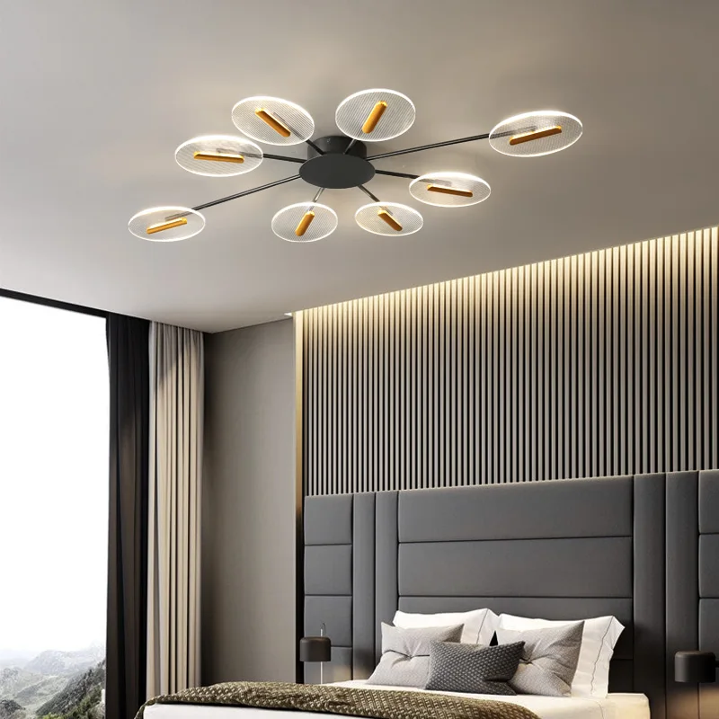 

FSS Nordic Luxury LED Chandelier Can Freely Adjust The Lampshade Position Living room Dining room Bedroom Home Indoor Lighting