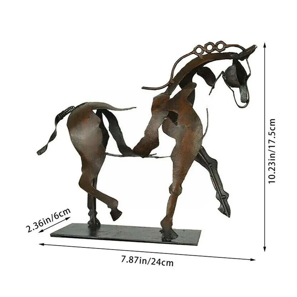 Скульптура 3d лошадь украшение светящиеся несветящиеся кованые металлические